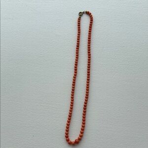 Chic Coral Beaded Necklace